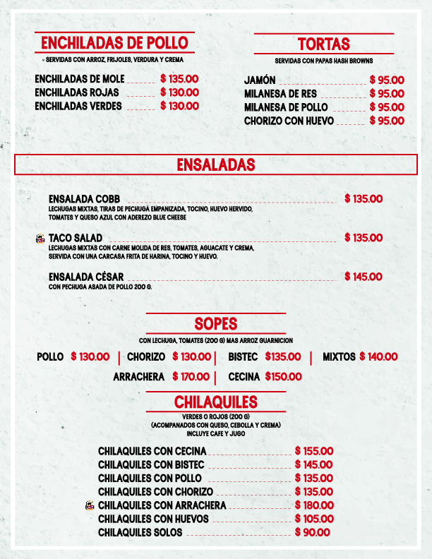La Finca de San Marcos Menu - Image 5